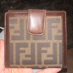 Vintage Fendi Zucca Canvas Wallet **Unisex
